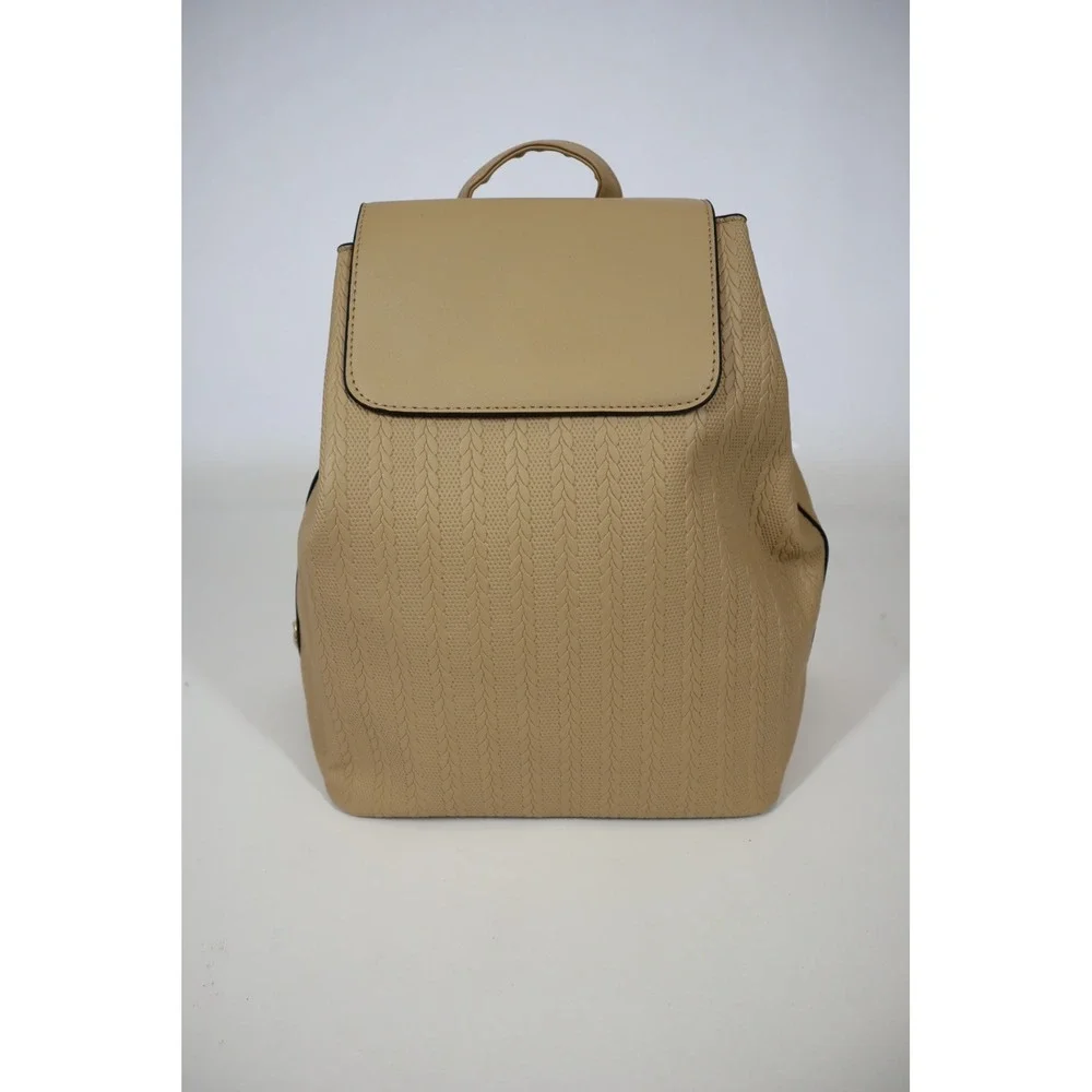 AR New York Fashionable Embossed‎ Backpack - Khaki